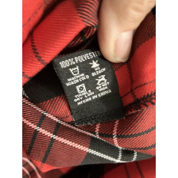 Dixxon Bo Diddley Men's Red,Black & White Plaid Button Flannel Size XL - Picture 6 of 8